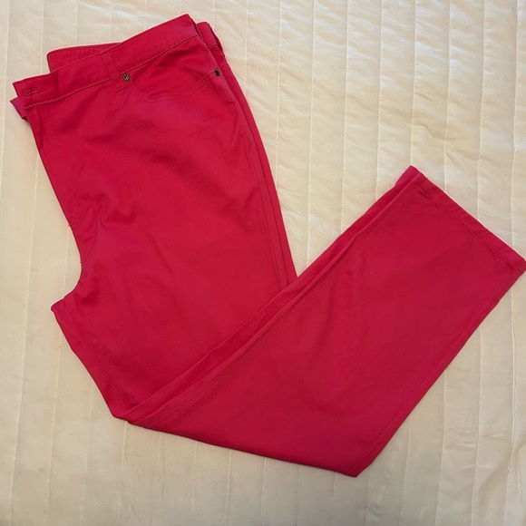 American Sweatheart Solid Pink Pants Trouser Size 20 - Picture 1 of 12